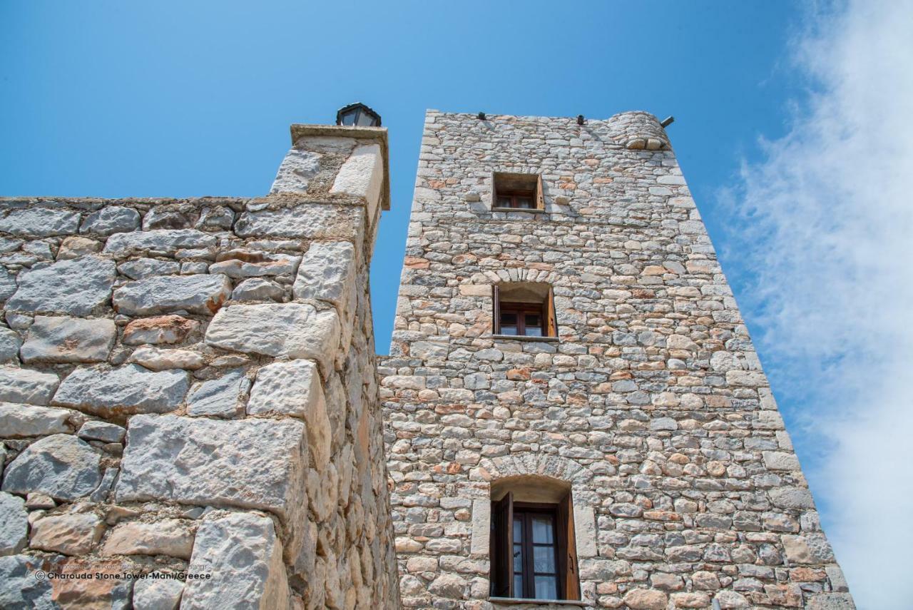 Charouda Stone Tower Daire Pírgos Dhiroú Dış mekan fotoğraf